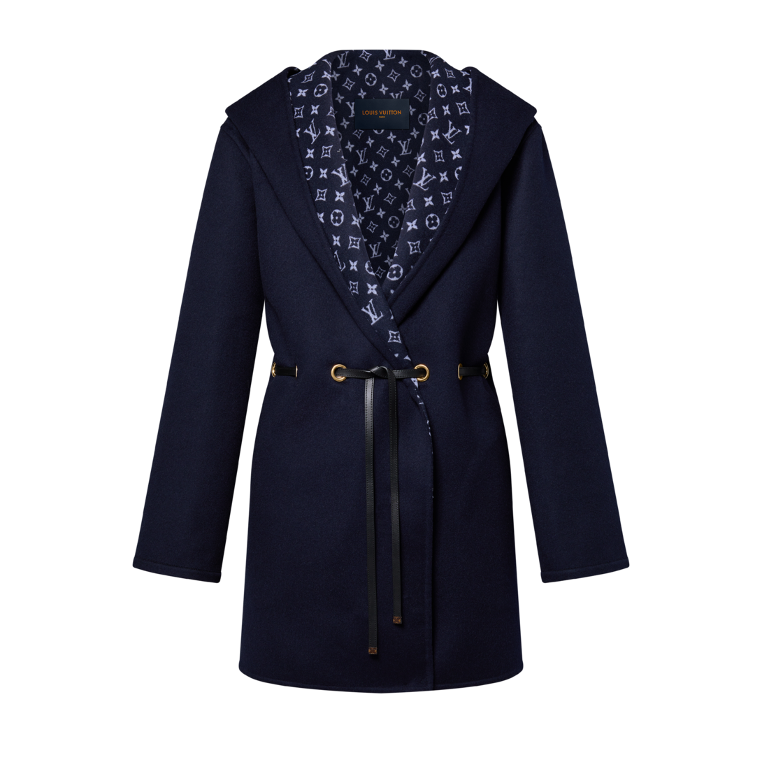 Hooded Drawstring Wrap Coat - Ready-to-Wear 1AHYIX | LOUIS VUITTON